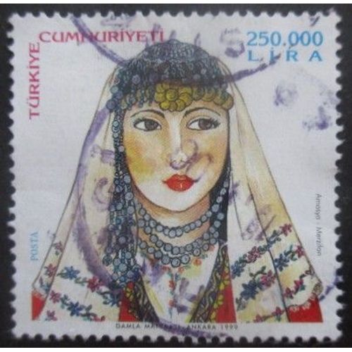 Turquie N°2935 Coiffe Traditionnelle Oblitéré