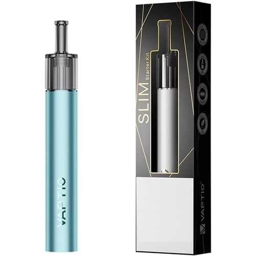 KALANKA-Pod Mod Vaptio SLIM Kit Vape Pen avec batterie 500mAh Kit de vaporisateur Pod 2.0ML Cigarette électronique sans liquide, sans nicotine (bleu)