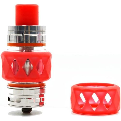 Kalanka-Bubble Glass Tube Protective Cover Wrap Sleeve Skin For Zeus X Manta Tfv8 Tfv12 Prince Uforce T2 T1 Dead Rabbit Rta (2pcs) (Red)