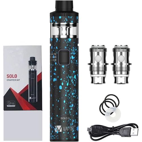 KALANKA-Solo 2 Kit Tout-en-un Cigarette électronique 3000mAh Batterie 50W Vape Pen Kit de Démarrage, Sans E-Liquide Sans Nicotine (bleu foncé)