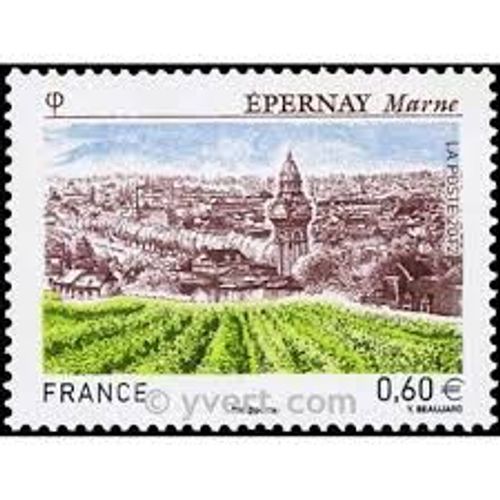Epernay (Marne) : Vue Des Vignobles Année 2012 N° 4645 Yvert Et Tellier Luxe
