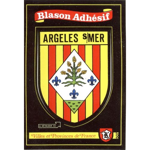 Blason Adhésif Sur Carte Kroma : Villes Et Provinces Françaises
