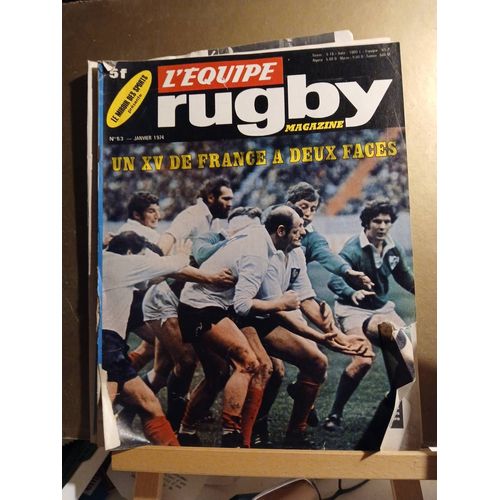 L'Equipe Magazine Rugby N°53 01/1974 Un Xv A Deux Faces