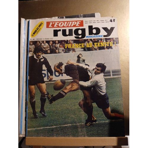 L'Equipe Magazine Rugby N°46 14/2/1973 France Au Zenith