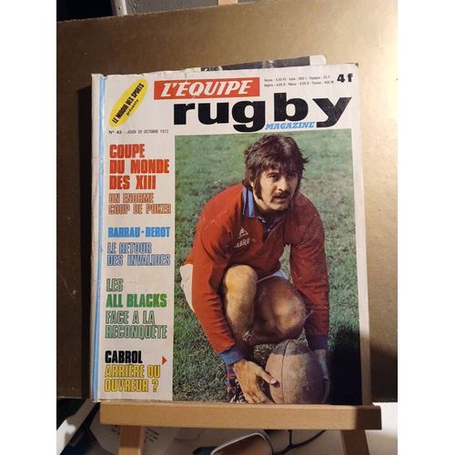 L'Equipe Magazine Rugby N°43 26/10/1972 Coupe Monde Xiii Barrau Berot Blacks