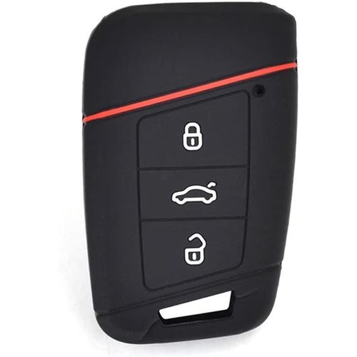 Coque Clé De Voiture Étui Housse De Protection Souple En Silicone Accessoires De Voiture Compatible Avec Vw Volkswagen Passat B8 Jetta Skoda Kodiaq Superb A7