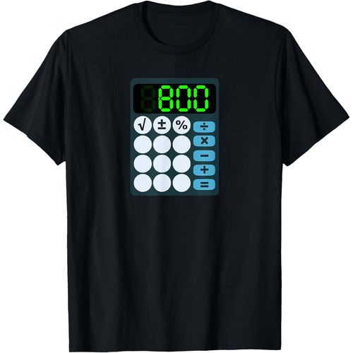 Boo Halloween Geek Calculator Cal Math Teacher Design T-Shirt.[V17]