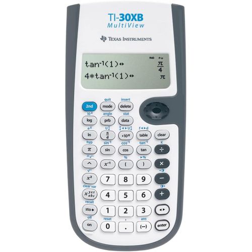 Instruments TI-30XB Mulitview Calculatrice Scientifique,Gris,blanc