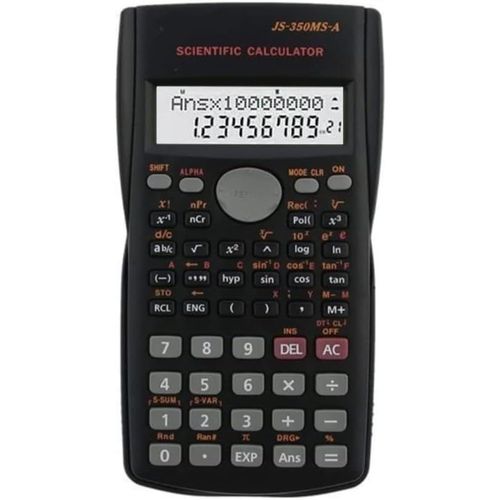 Calculatrice scientifique d'ingénierie,Convient pour l'école et l'entreprise,Noir 240 fonctions avec boîtier rigide fermeture