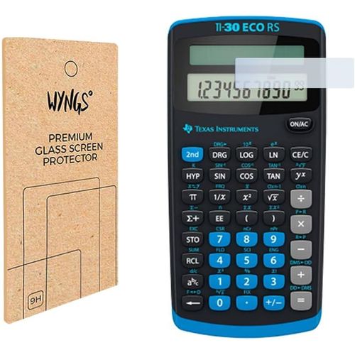 Lot de 2 Films de Protection d'écran en Verre trempé compatibles avec Les calculatrices scientifiques TI-30 ECO RS