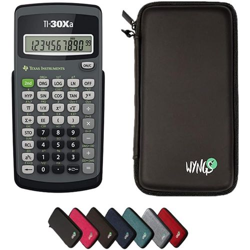 Ensemble de Base Noir avec Calculatrice TI-30Xa