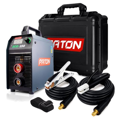 PATON ECO-250-C Poste à Souder MMA Inverter 3-en-1 – Machine de soudage - Poste à souder - Machine à soudeur l'arc – Sortie 160A – Entrée 230V