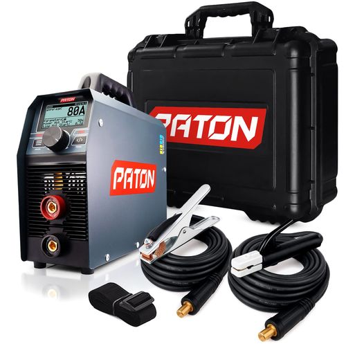PATON PRO-160 Poste à Souder MMA Kit 3-en-1 – Machine à souder, Soudeur MMA, TIG avec Fonction Pulse – Sortie 160A – Poste à soudage à l'arc, Entrée 230V, Garantie 5 Ans