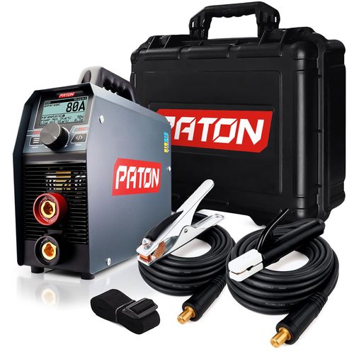 PATON PRO-200 Poste à Souder MMA Kit 3-en-1 – Machine à souder, Soudeur MMA, TIG avec Fonction Pulse – Sortie 200A – Poste à soudage à l'arc, Entrée 230V, Garantie 5 Ans