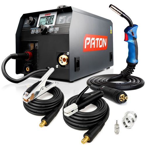 PATON StandardMIG-160 A – Poste à souder 3 en 1 pour MIG/MAG, MMA, et TIG LIFT, Machine de soudage 230V, Poste à souder MIG sans gaz, Torche MIG, Équipement pour soudage professionnel