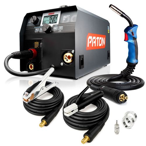 PATON StandardMIG-200 – Poste à souder 3 en 1 pour MIG/MAG, MMA, TIG LIFT, Kit de soudeur 230V, Machine de soudage semi auto, Poste MIG avec gaz, Machine à souder MIG/MAG