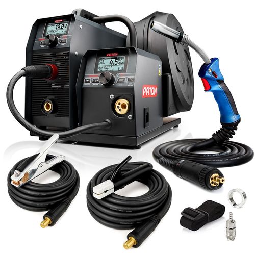 PATON ProMIG-270-15-2-400V Poste à souder MIG 3 en 1 400V, 15-2 – Kit professionnel pour soudure MIG/MAG avec torche et onduleur, poste à souder inverter avec et sans gaz