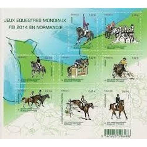 Sport : Jeux Équestres Mondiaux En France Disciplines Officielles Feuillet 4890 Année 2014 N° 4890 4891 4892 4893 4894 4895 4896 4897 Yvert Et Telllier Luxe