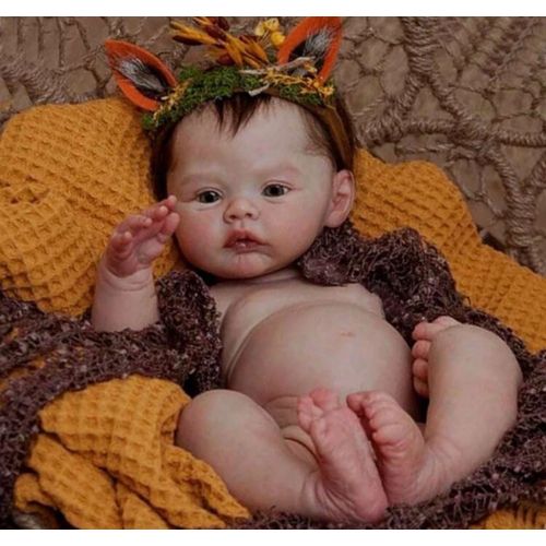 Poupée Reborn Fille Bébé Ultra Réaliste Nouveau-né Tout Petit Baby Doll 50cm