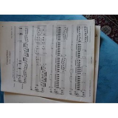 Partition: Concertino En Sol Majeur Pour Violon Et Piano De Paul Essek Opus 4
