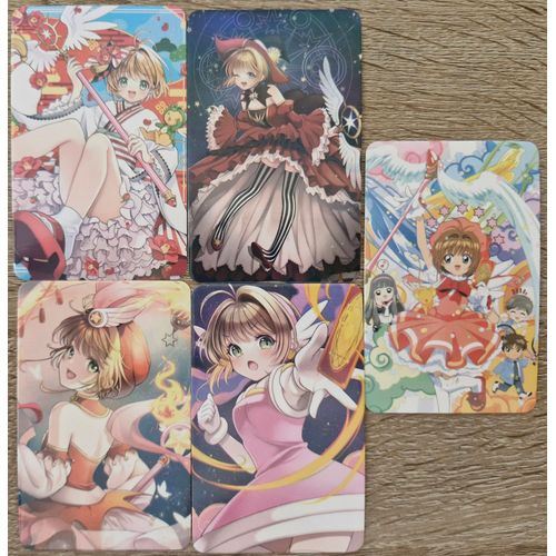 Carte Magical Girl Sakura Lot De 5 Cartes Lomo