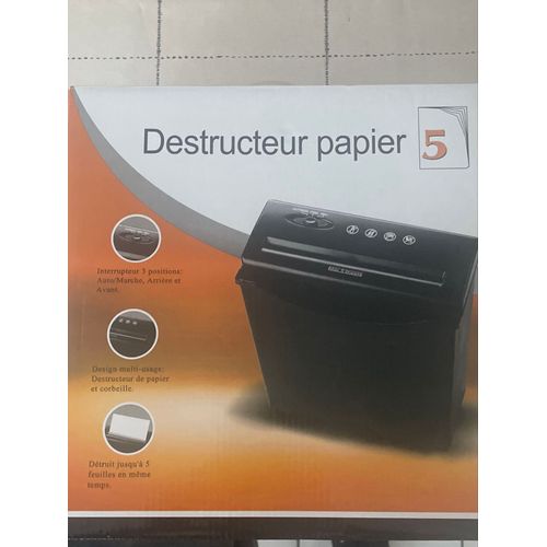 Destructeur Papier 3 Positions 