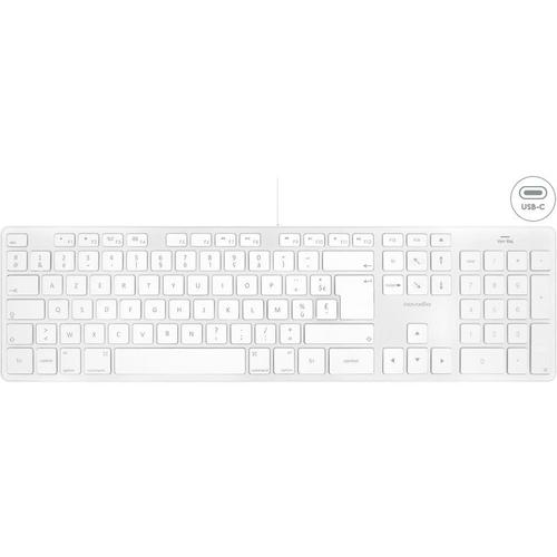Novodio Touch Keyboard USB-C Argent - Clavier AZERTY Mac