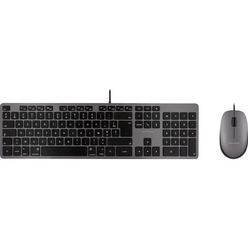 Novodio Touch Keyboard et Optical Mouse Gris - Mac - Kit clavier et souris USB