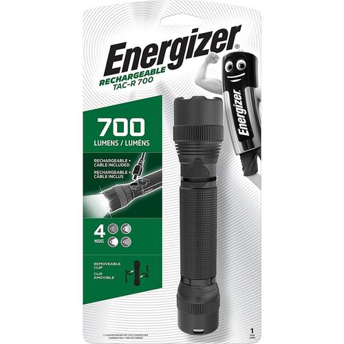 ENERGIZER Lampe de Poche Tactique Rechargeable TAC R 700 incl. Li-Ion Accu