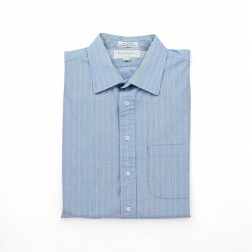 Reconditionné - Chemise Classiques Homme À Rayures - Taille Xl - Homme - Bleu Clair