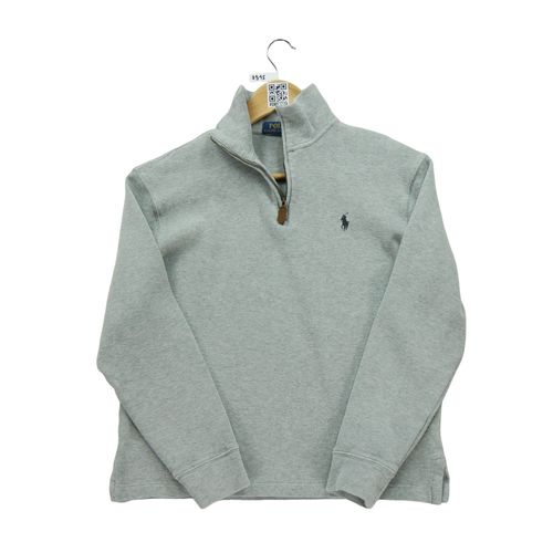 Reconditionné - Pull Homme Demi-Zippé Gris - Taille S - Homme - Gris