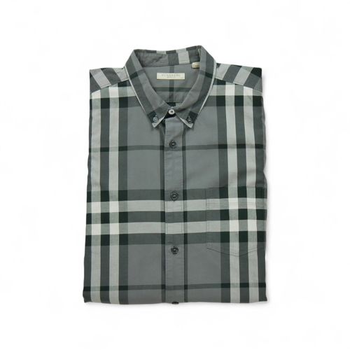 Reconditionné - Chemise Classiques Homme À Carreaux - Taille Xl - Homme - Gris