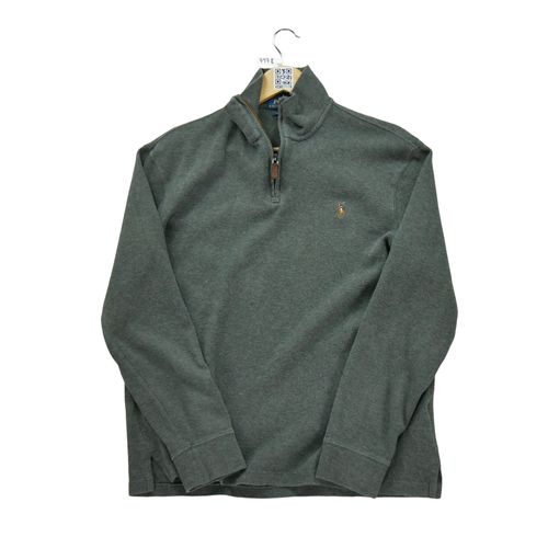 Reconditionné - Pull Homme Demi-Zippé Gris - Taille M - Homme - Gris