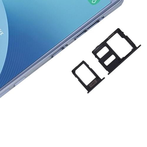Ipartsacheter Pour Samsung Galaxy J3 (2017) Sim Unique / J330 & J5 (2017) Sim Unique / J530 & J7 (2017) Sim Sim / J730 Sim Carte Bac + Micro Sd Card Plateau (Or Rose)
