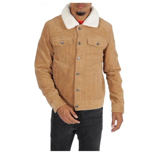 Veste Sherpa Beige Homme