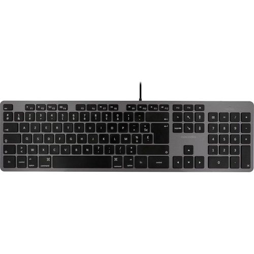 Novodio Touch Keyboard USB-A Gris Sidéral - Clavier AZERTY Mac