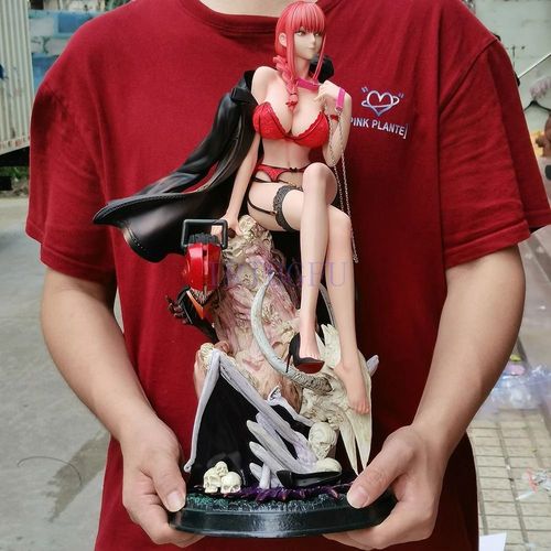 Figurine Makima 47cm Chainsaw Man Pvc 1/4 Échelle Modèle Anime Japonais