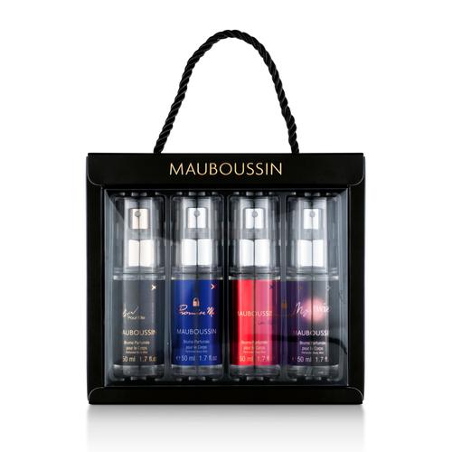 Mauboussin - Coffret Body Mist Best Seller : Brume Elixir Pour Elle 50ml, Brume Promise Me 50ml, Brume In Red 50ml & Brume My Twist 50ml 