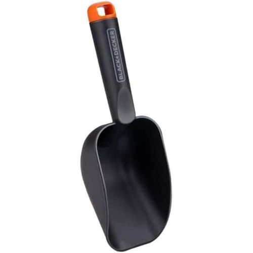 CHECARZHN--NO1-Pelle De Jardin 28,5 Cm - Mini Pelle Forme Ronde - Fond Profond - Outillage Jardinage - Plastique - Noir