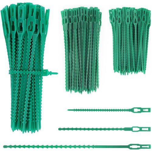 CHECARZHN--NO1-Lot De 200 Attaches Réglables Pour Plantes - Vert - Pour Attacher Des Branches - Attaches Flexibles Pour Plantes De Jardin