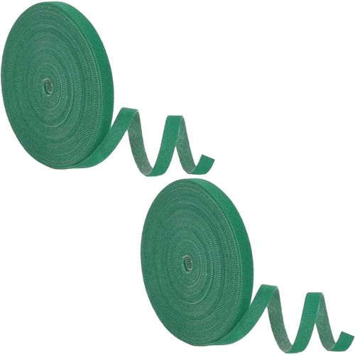 CHECARZHN--NO1-2 Pcs 10M Attaches De Jardin Pour Plantes,Réutilisable Liens De Plantes Bande De Fixation,Attache Plante Grimpantes Bande Rouleaux,Attache Pour Plantes Grimpantes