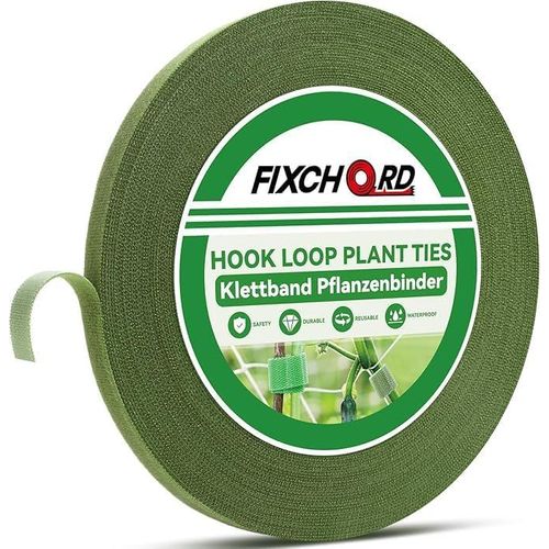 CHECARZHN--NO1-Attaches De Jardin Pour Plantes, 30M*12Mm Attache Plante Grimpante, Attache Plante Grimpante Pour Tomate, Liens De Plantes Bande De Fixation Réutilisable, Verre Vert