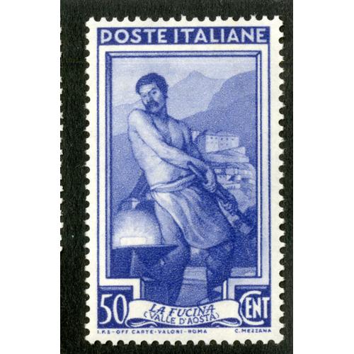 Timbre Non Oblitéré Poste Italiane, La Fucina, Valle D'aosta, 50 Cent