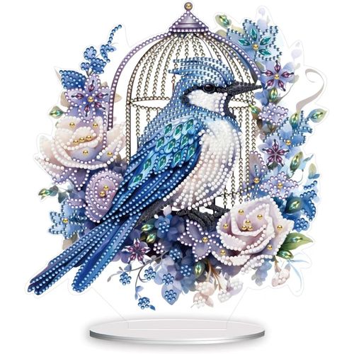 Ayuhr-Diy Diamond Painting Décoration De Table, Pie Diamond Painting Adultes 5d Diamant Peinture Debout Art Set Diamant Painting Table Décoration Gem Ornements Pour Décoration, Cadeau