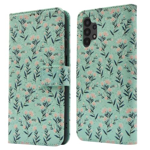 Imoshion Étui De Téléphone Portefeuille Design Samsung Galaxy A13 (4g) Blue Flowers