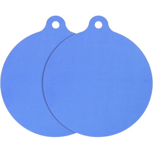 AYUHR-2Pcs Tapis Protecteurs pour Plaque à Induction, Tapis Multifonctionnels en Silicone pour Plaque à Induction, Tapis pour Micro-Ondes, Dessous de Plat, Rond (Bleu)