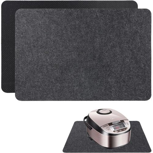 AYUHR-- Tapis de cuisson en feutre et silicone résistant à la chaleur jusqu'à 550 ¿/1022 ¿, rectangulaire, beige, 30 x 45 cm, pour machines à café, micro-ondes, grille-pain, etc.