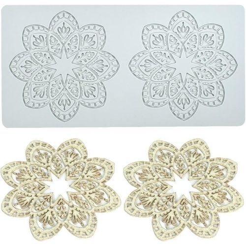 Ayuhr-Noël Moule En Silicone Creux En Forme De Gros Flocons De Neige, Tapis Dentelle 3d Pour Décoration De Cupcakes, Sucre, Loisirs Créatifs, Desserts, Gastronomie