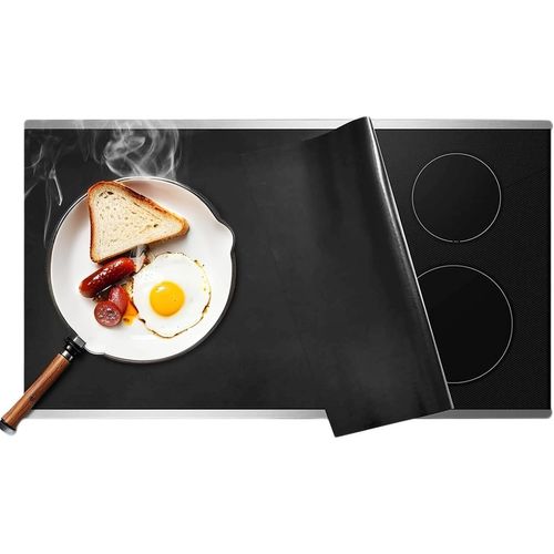 AYUHR-Tapis de protection en silicone pour plaque à induction, 54 x 90 cm, grand tapis de protection pour cuisinière à induction, multifonction, résistant à la chaleur, pour cuisinière à induction