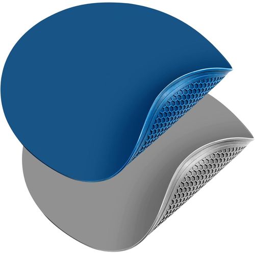 Ayuhr-Webake Lot De 2 Tapis De Cuisson Ronds En Silicone Pour Micro-Ondes - 30 Cm - Résistants À La Chaleur - Gris, Bleu